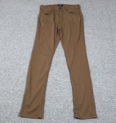 Paige Pants Men's 31x34 Brown Federal Slim Stretch Casual City Preppy Chino