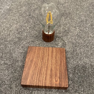Magnetic Floating Levitating Lightbulb Bulb w/ Base, No AC Adapter