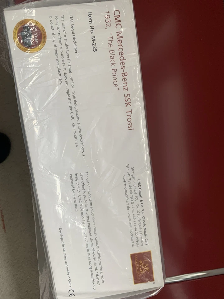 CMC 1:18 Mercedes- Benz SSK Der Schwarze Prinz M-225 - Bild 2 von 2