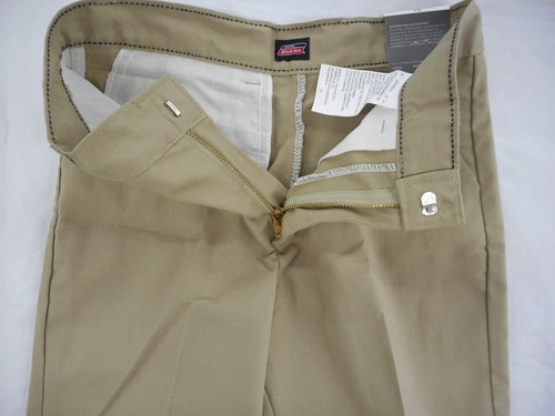Girls Dickies Navy Or Khaki Flat Front Uniform Shorts Sizes 4 - 20 - Foto 7 di 9