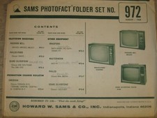 SAMS Photofact Manual Set for TV & Radio # 972