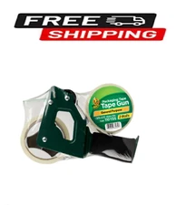 Purpose Packing Tape Gun with Foam Handle, Clear, 1.88 in x 55 yd, 2 Rolls