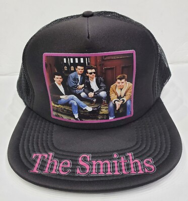 80s 90s Flashbacks Colors Smiths Sitting Down Trucker Adjustable 