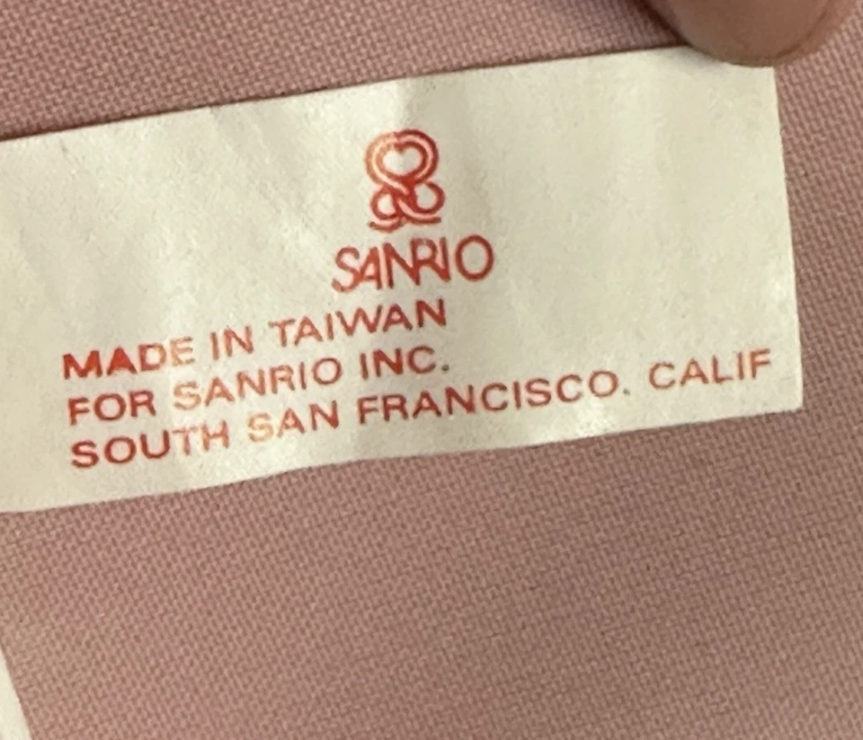 vtg 1985-86 SANRIO CHUM TEDDY BEAR KIDS red blue zipper suitcase 10.5"x17"x4.5" - Image 4 of 4