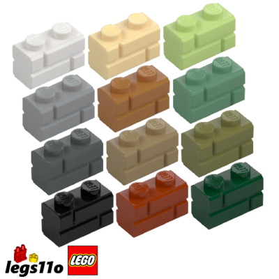 LEGO 98283 - Pack of 1x 2x 4x 8x - NEW Brick 1x2 with Embossed