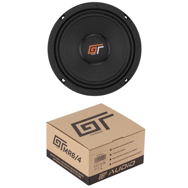 1 Bass Face Gt Audio GT-MR6/4 Midwoofer 16,5 Cm 80 Watt RMS Impedanz 4 Ohm Auto-image