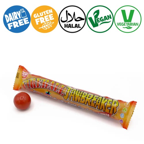 Zed Candy FIREBALL Jawbreakers VEGAN Gobstoppers BubbleGum Sweets Retro - Picture 2 of 9