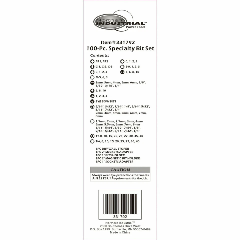 Boxer Tools 100 Pc 1/4" Assorted Bits Set, BX100 - Image 3 of 3