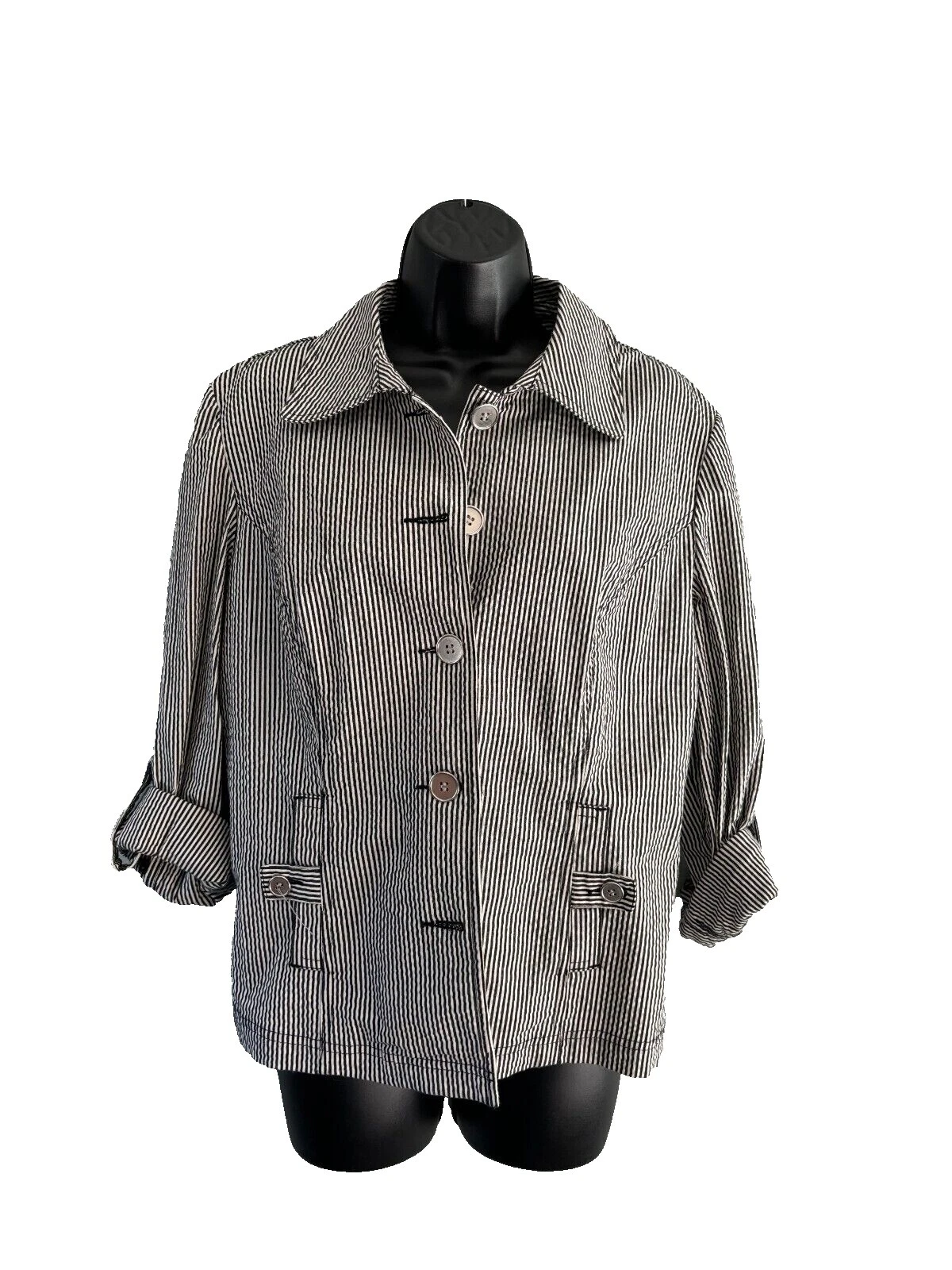 Charter Club Striped Coats, Jackets & Vests for Women