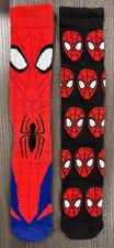 Brand New - One Size Fits Most - Spider-Man - 2 Pair Casual Crew Socks