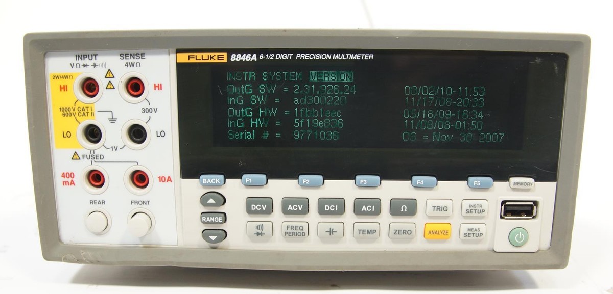 Fluke 8846A 6.5 Digit Precision Multimeter | eBay Fluke 8846A 6.5 Digit Precision Multimeter | eBay