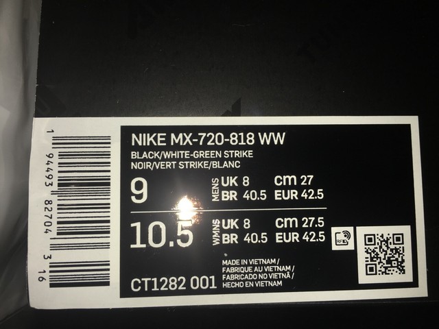 Size 9 - Nike Air Max 720-818 Worldwide Pack - Black for sale online | eBay