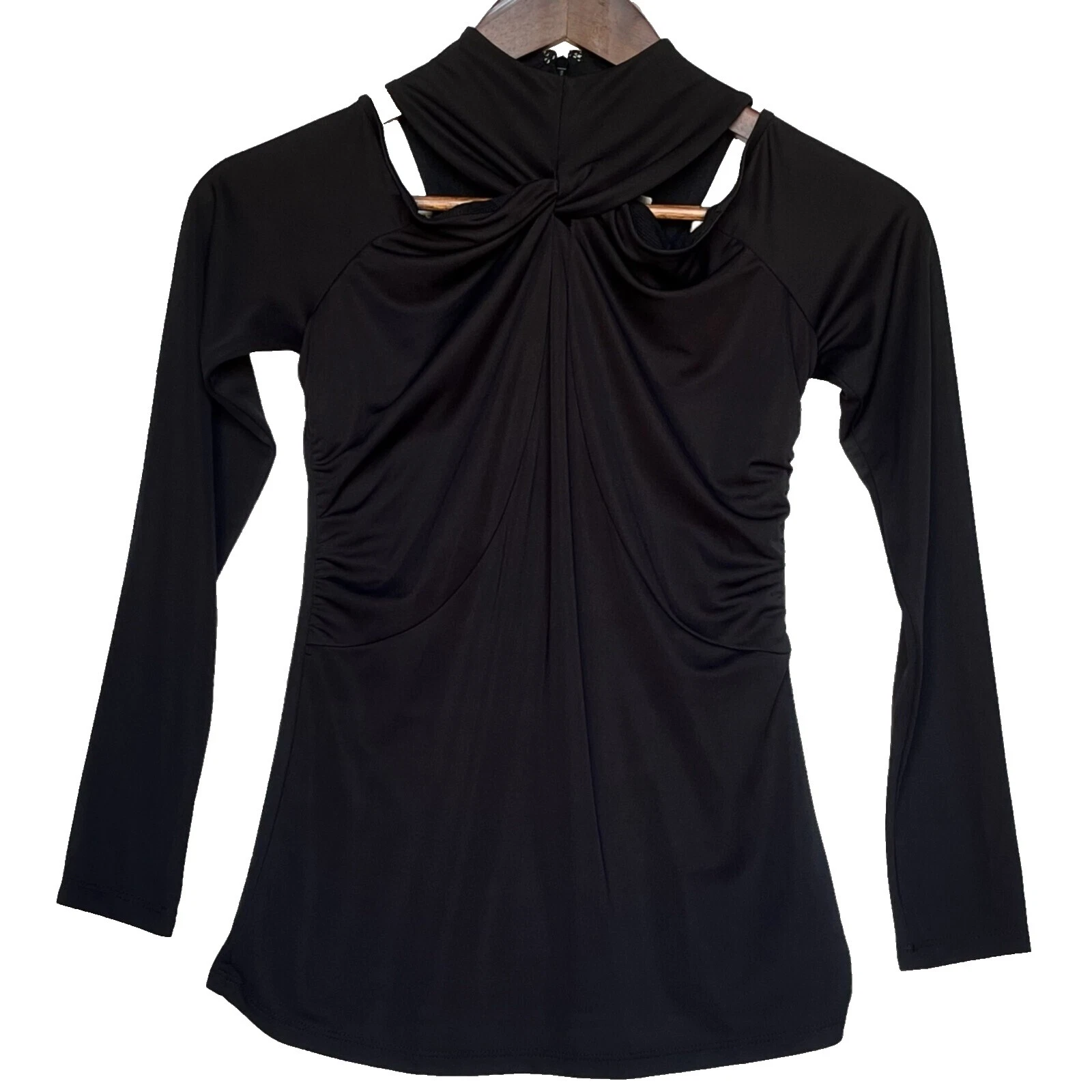 INC International Concepts Spandex Black Tops for Women