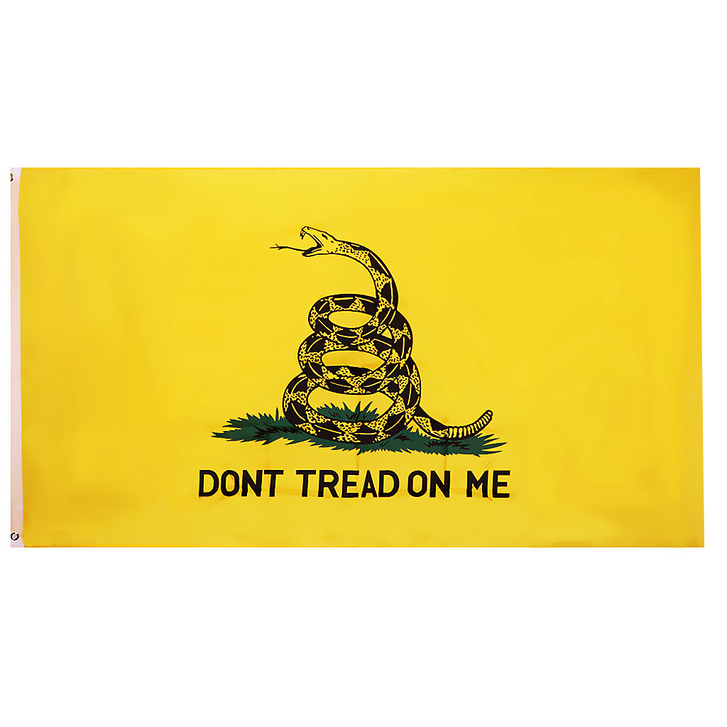 Don't Tread On Me Gadsden Flagge – 90x152 Cm, Polyester, Doppelt Genäht Mit Messingösen Für Innen & Außen