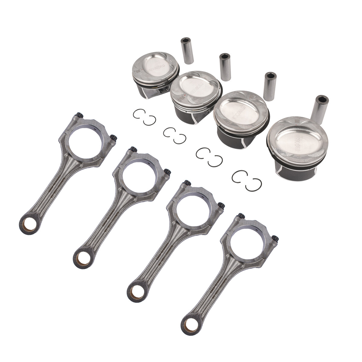 4x Kolben Satz 23 Mm Für VW Passat Golf Audi A3 A4 Skoda Seat 1.8 TSI CDA CDH