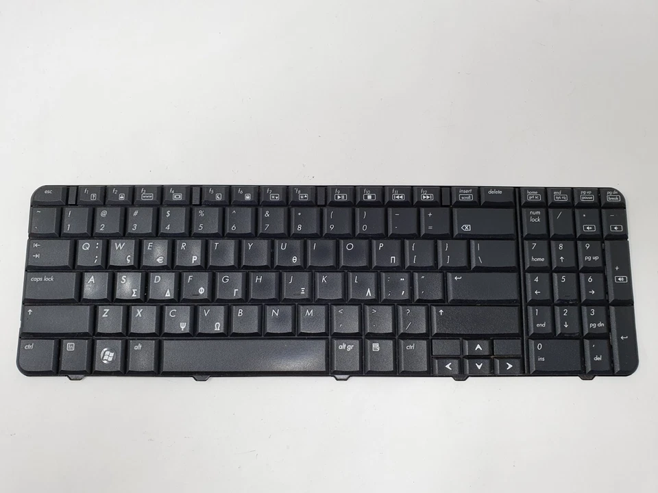 Compaq Presario CQ60 Keyboard 496771-151 English Greek Layout Black Genuine Item - Image 2 of 4