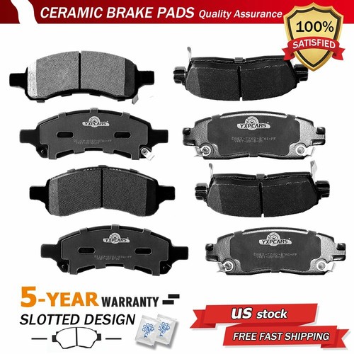 Front & Rear Disc Ceramic Brake Pads for GMC Acadia Buick Enclave Chevy