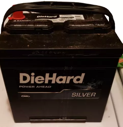 Car Battery Die Hard Silver