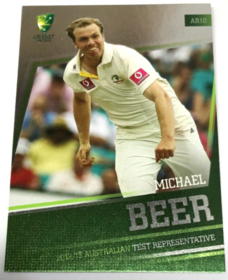 2012-13 SE BIG BASH CRICKET CARD AUST. REPRESENTIVE CARD AR10 MICHAEL BEER
