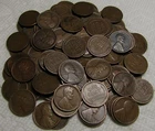 2 ROLLS OF 1917 D DENVER LINCOLN WHEAT CENTS FROM PENNY COLLECTION LOT SET COINS