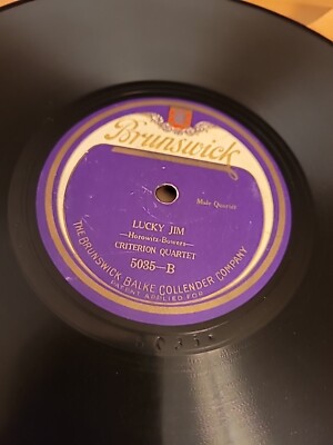 Criterion Quartet - 78 rpm 10-inch- Brunswick #5035 Ole Uncle Moon/Lucky Jim