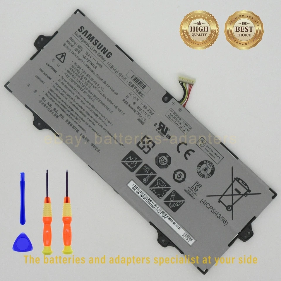 Original new AA-PBTN4LR battery for SAMSUNG NP940X3M NP940X5M NT930SBE Foto 2 de 4
