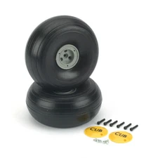 DU-BRO RC Aircraft parts 1/4 light weight J-3 Cub Wheels (2) DUB425TLC