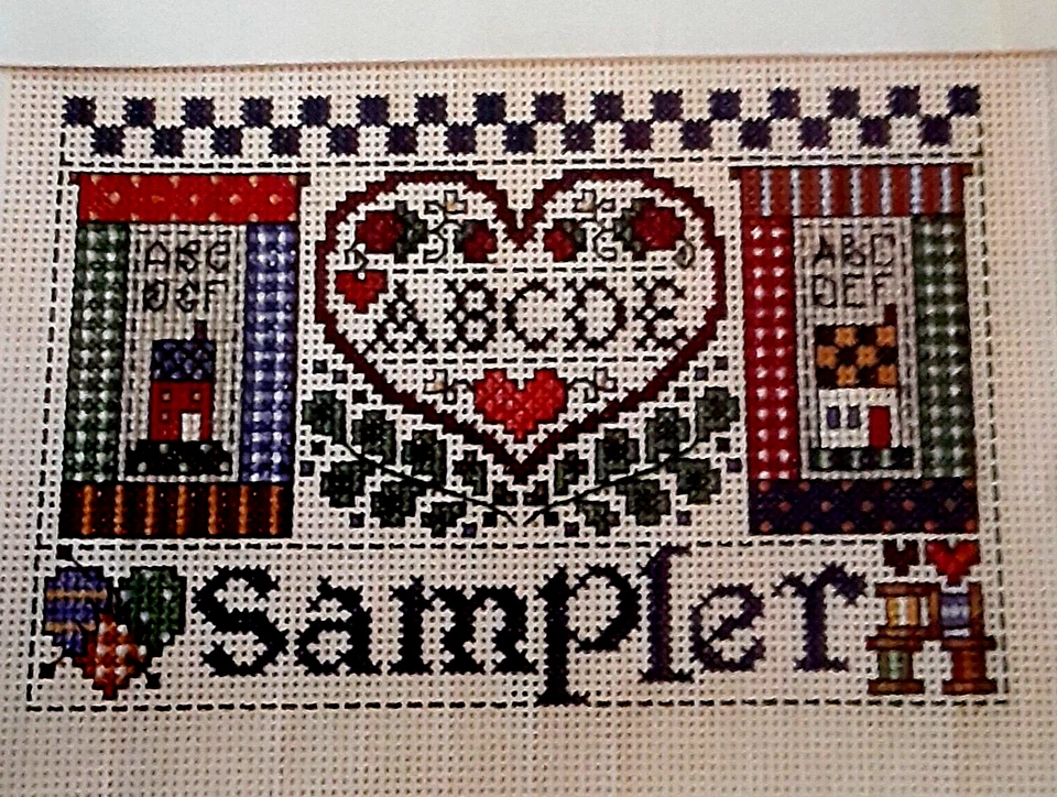 Cross Stitch Pattern STITCHING STUFF Stackable Boxes Folk Art Theme Vintage - Image 4 of 4