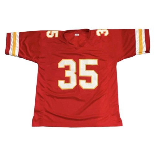 Christian Okoye Signed Kansas City Chiefs Custom Jersey Beckett Witness BAS COA - Picture 3 of 3