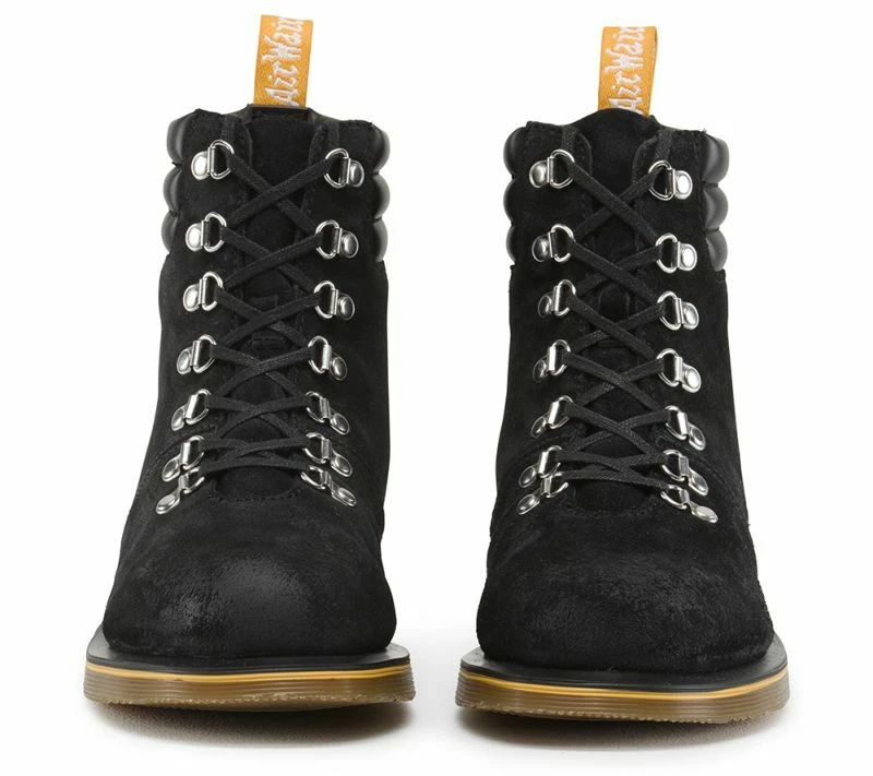 Dr Martens Morgan Stiefel 7 Agujeros Negro Gamuza 14868001