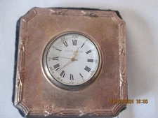 Mappin & Webb Sterling Silver Table Travel Clock