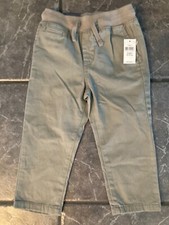 NWT TODDLER BOY BABY GAP LIGHT OLIVE PULL ON PANT SIZE 2 YEARS