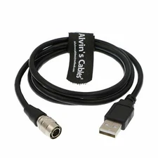 Alvin's Cables 4 Pin Hirose Male to USB Data Cable for Camera Computer Video 1M