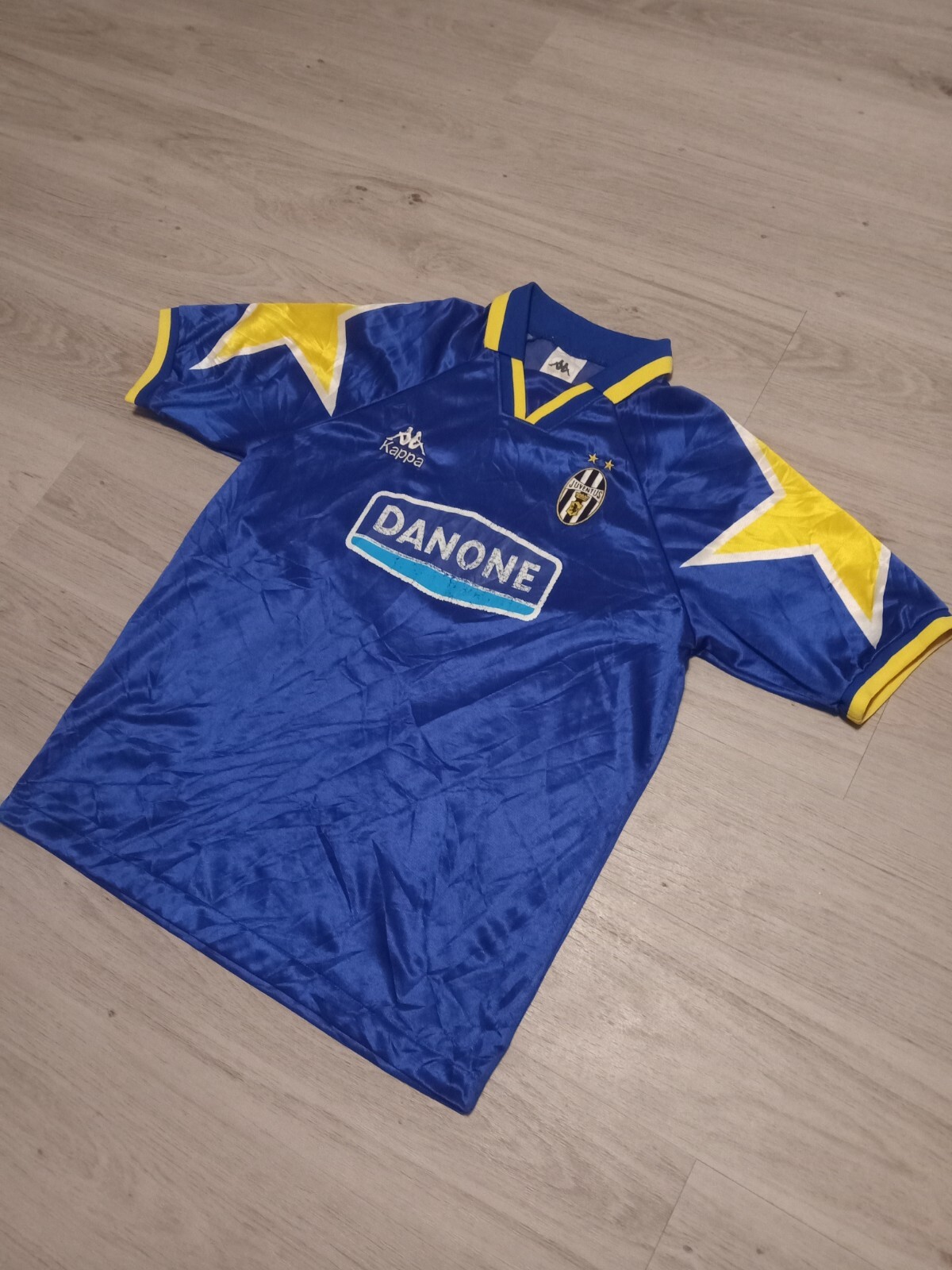 Juventus 1994/1995 Away ORIGINAL Kappa Vintage Rare Soccer Jersey Blue M