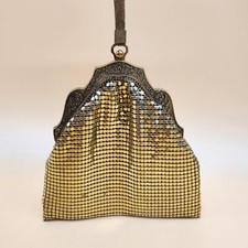 Vintage Mesh Whiting & Davis Co. Bags, Usa Evening Purse, Gold Tone Metal Mesh