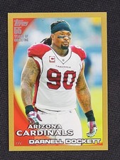 2010 Topps Gold Arizona Cardinals Football Card #233 Darnell Dockett /2010