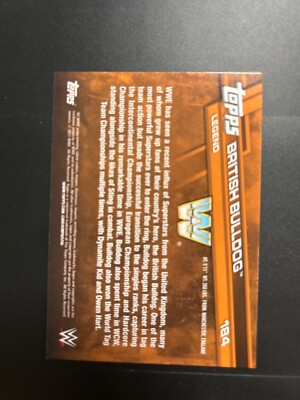 British Bulldog - 2017 Topps WWE Then Now Forever Card#184 | eBay