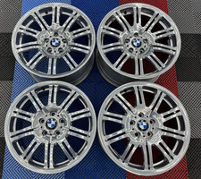 Genuine BMW 67M 19" Staggered E46 M3 Alloy Wheels (Refurbished) Chrome Powder