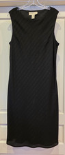 Norton McNaughton Womens Sleeveless Striped Black Dress SIZE 16