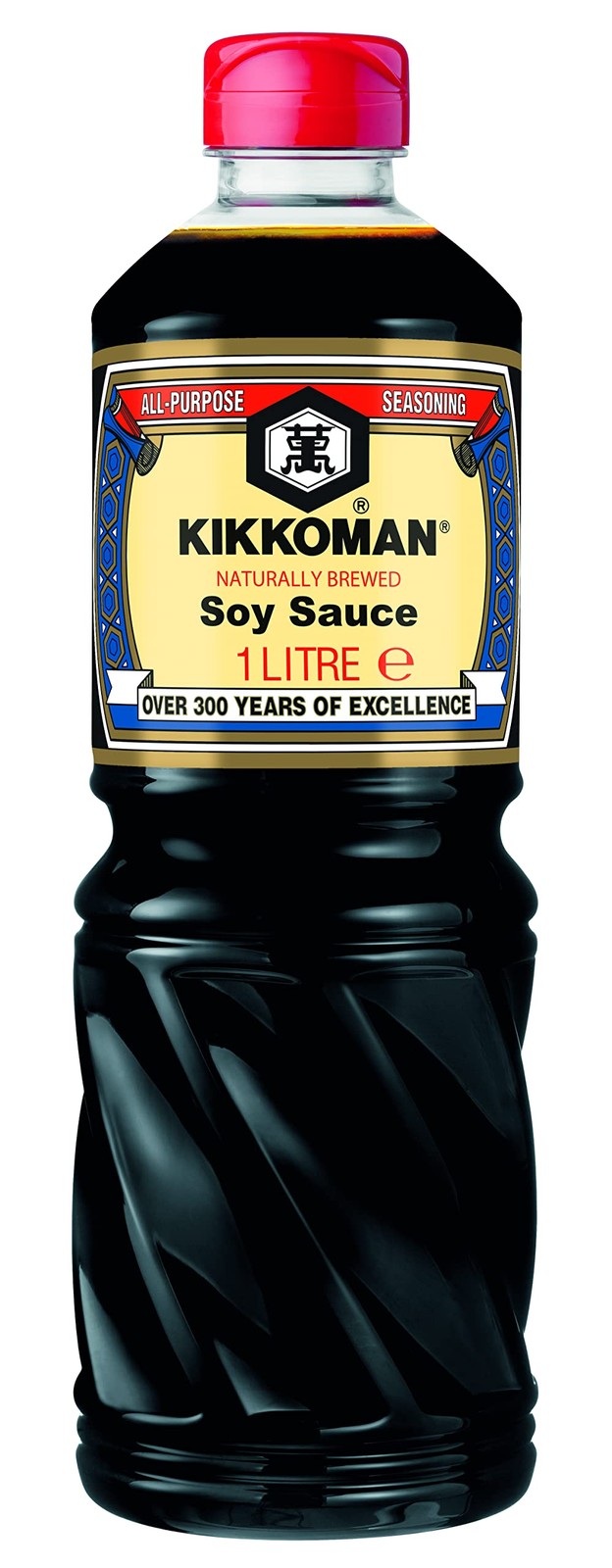 Kikkoman Soy Sauce, 1 Litre, Naturally Brewed 1 l (Pack of 1), 1 l 1)