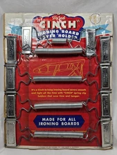 Vintage Slip Seal Cinch Metal Spring Ironing Board Fasteners 5 Pack