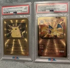 SEQUENTIAL PSA 9 SET Celebrations UPC Charizard 4 & Pikachu 58 Gold Metal Promo