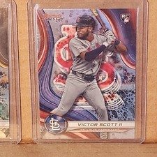 Victor Scott II 2024 Bowman's Best Rookie Refractor Card St. Louis Cardinals