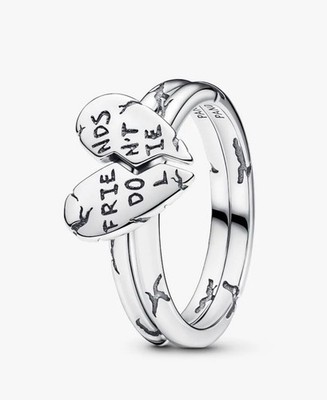 Pandora Stranger Things Split Ring S925 Ale Silber FRIENDS DON'T LIE Gr. 54 NEU