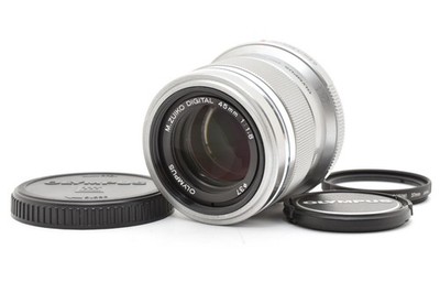 Olympus M.Zuiko Digital 45mm f/1.8 Micro Four Thirds Silver Lens from Japan