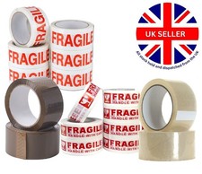 Parcel Tape Brown Fragile Packaging Clear HWC Packing Carton Sealing 48mm x 66m