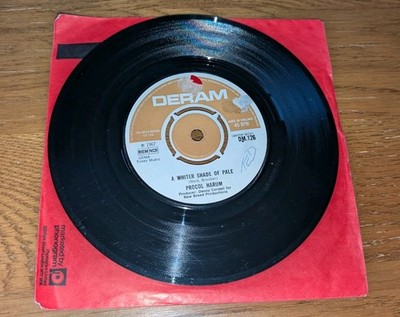 Procol Harum A Whiter Shade Of Pale  7 Inch Single Vgc+ 1967 Tested Vinyl Decca