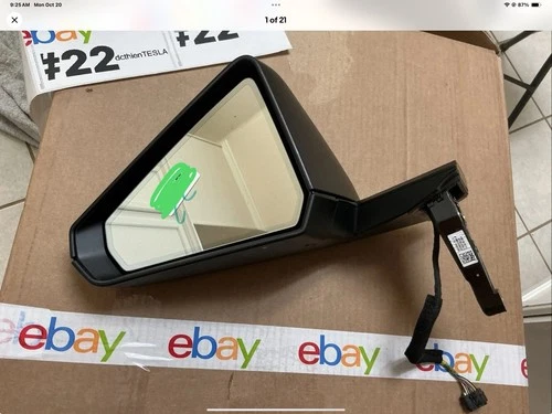24 25 Tesla Cybertruck Left Driver Side View Mirror Assembly 2037460-00-B LH OEM