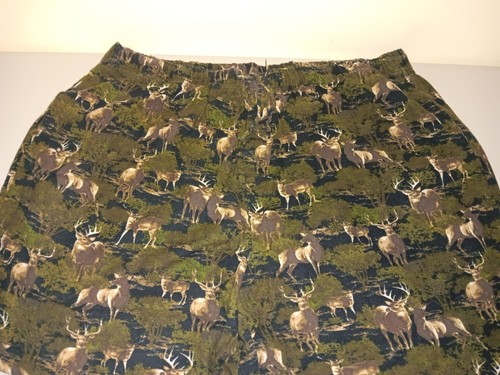 Kingsize 5XL Big Lounge Pajama Pants Elastic Waist Drawstring Flannel Camo Deer - Picture 3 of 5