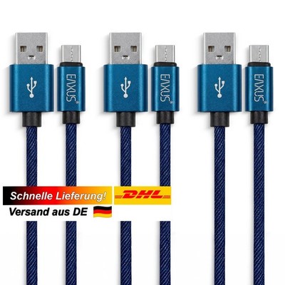 3x 1m USB-C Datenkabel Typ-C Ladekabel für Handy Tablet Samsung iPad Pro Nokia